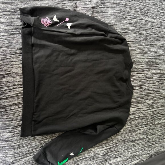 Wicked Sequin Sweatshirt Pink Green Elphaba Glinda WalMart NWT Defy Gravity XXL - Picture 8 of 8